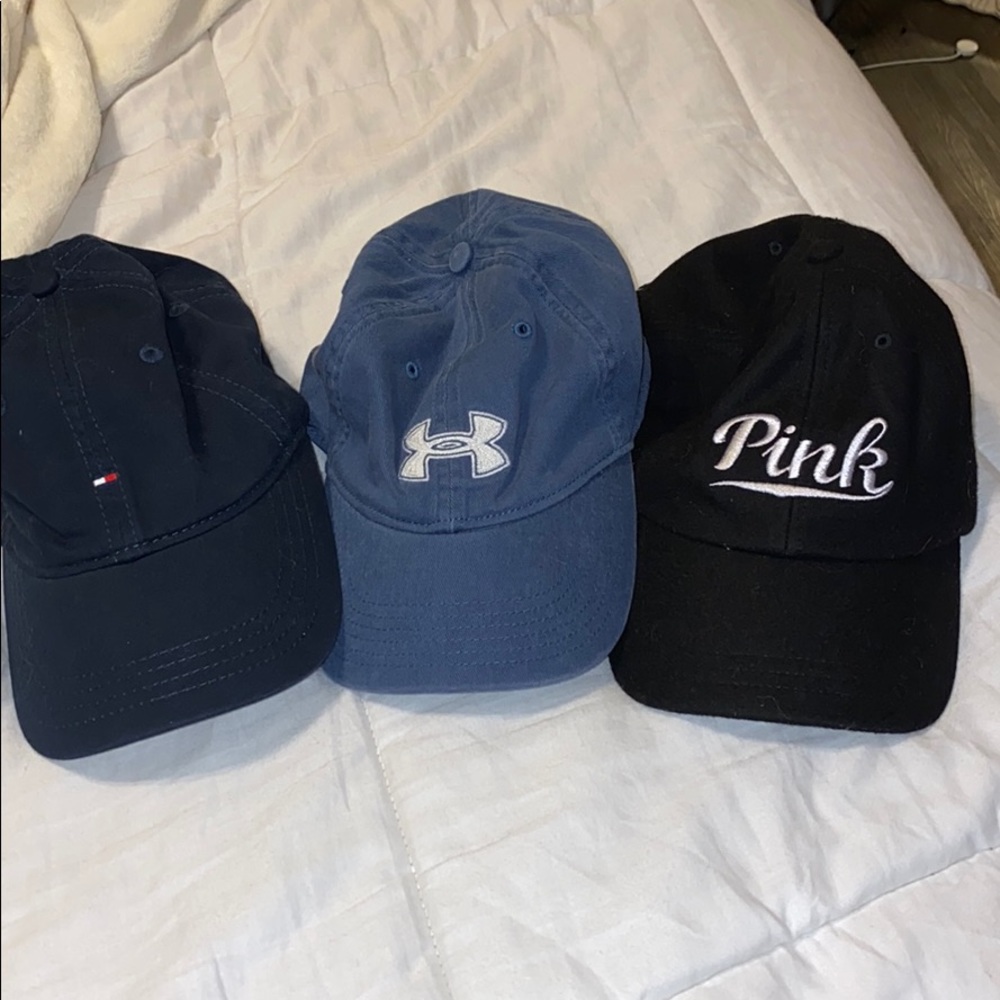 bundle of three hats